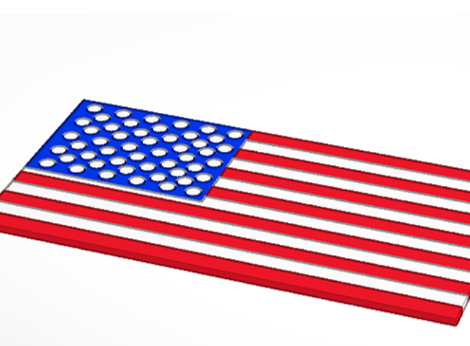 American flag by 3d Printz | Download free STL model | Printables.com