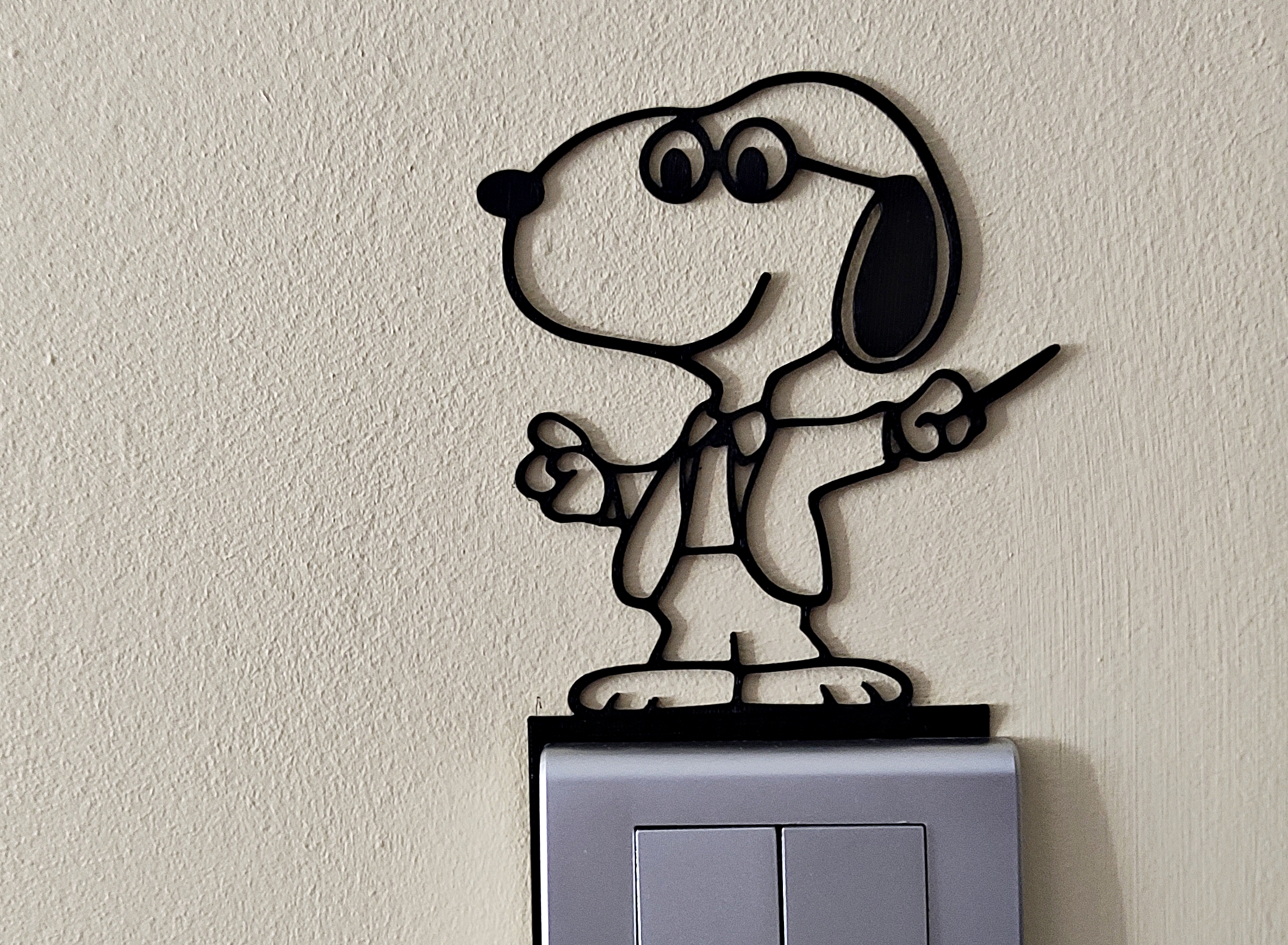 Snoopy Light Switch / Outlet Decoration - Model 60