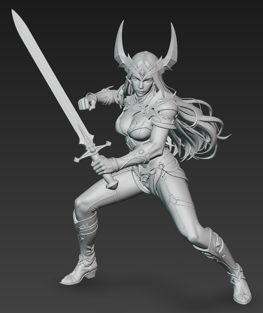 Miniatura 2 do modelo 3D Warrior Princess 4