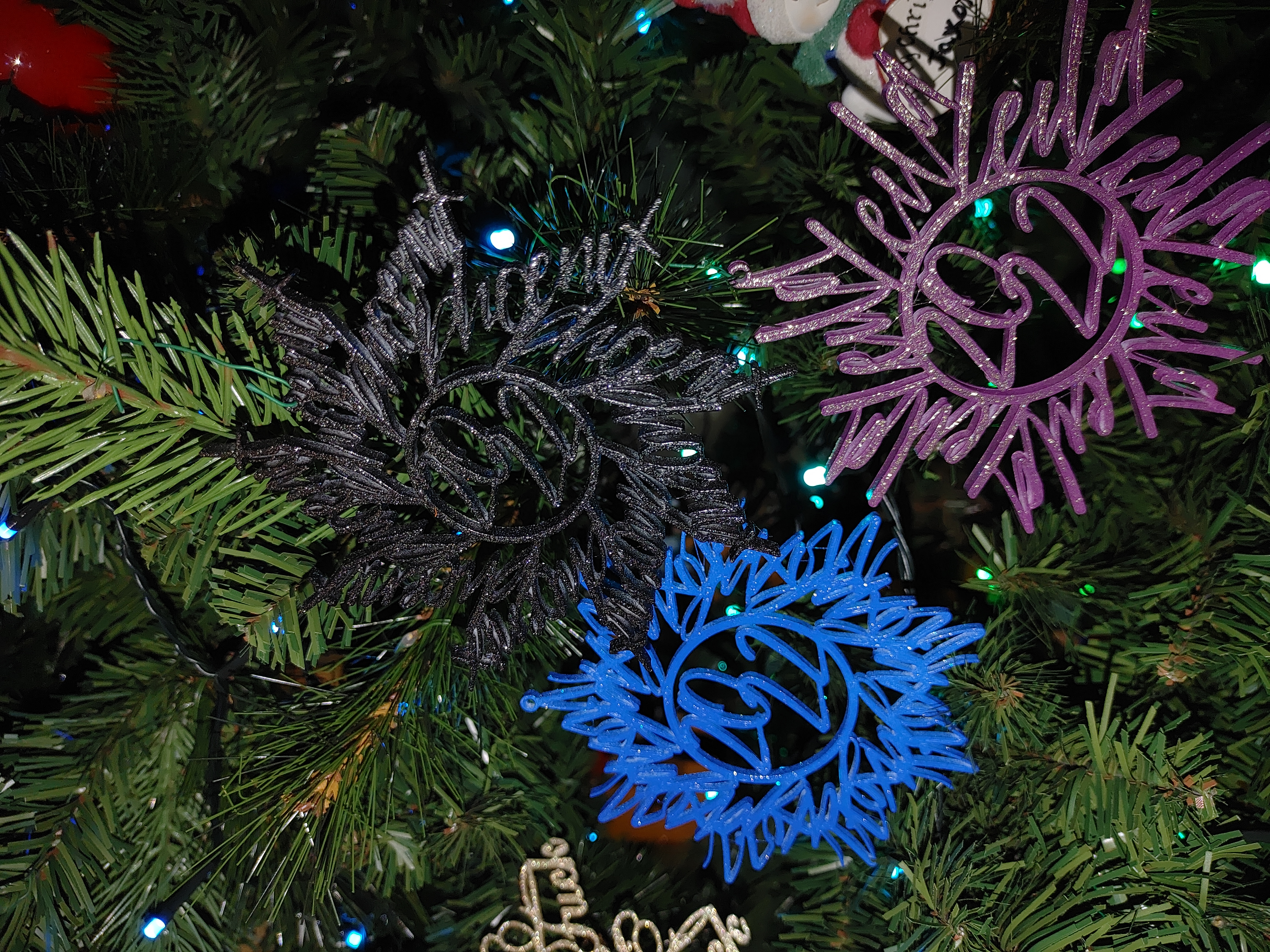 Miniatura 6 do modelo 3D Customizable Word Snowflake
