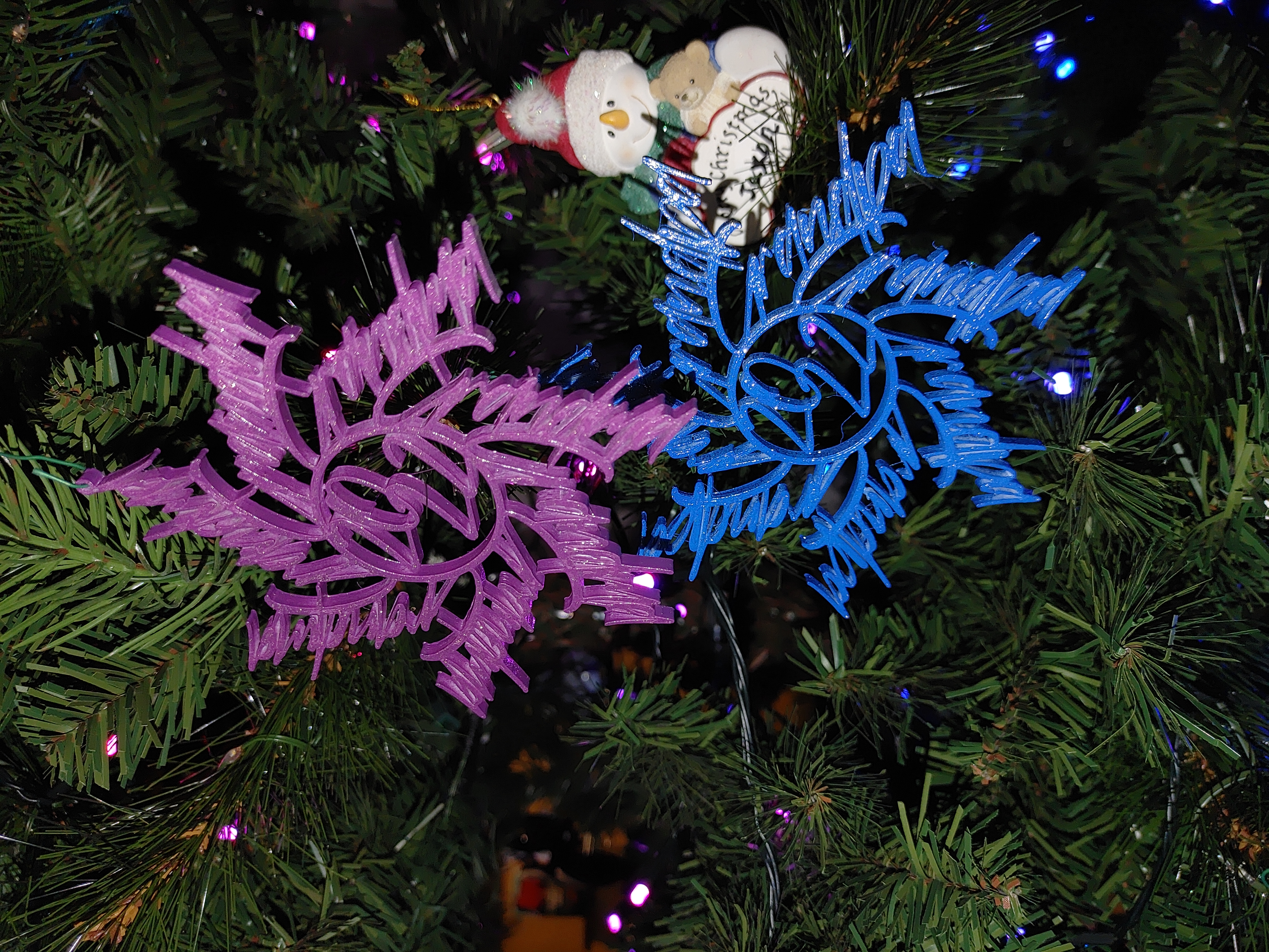 Miniatura 3 do modelo 3D Customizable Word Snowflake
