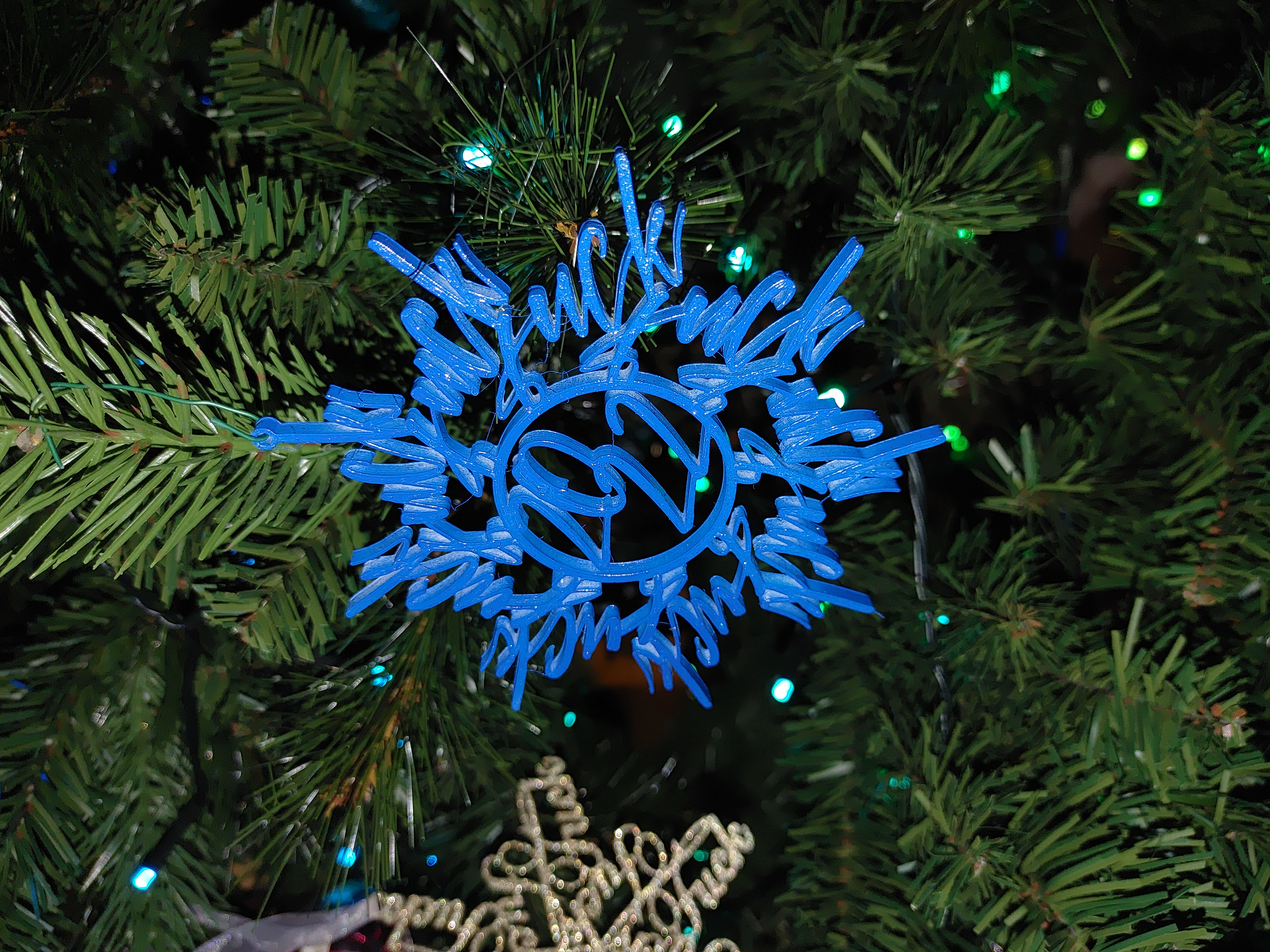Miniatura 5 do modelo 3D Customizable Word Snowflake