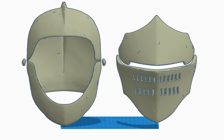 Knight Helmet Seperated more