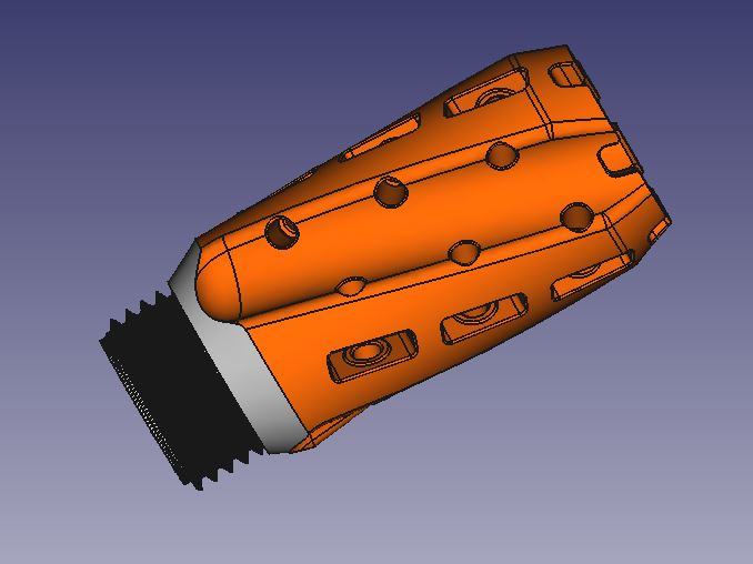 Foamgasm bearing SCAR using "Ex" attachment