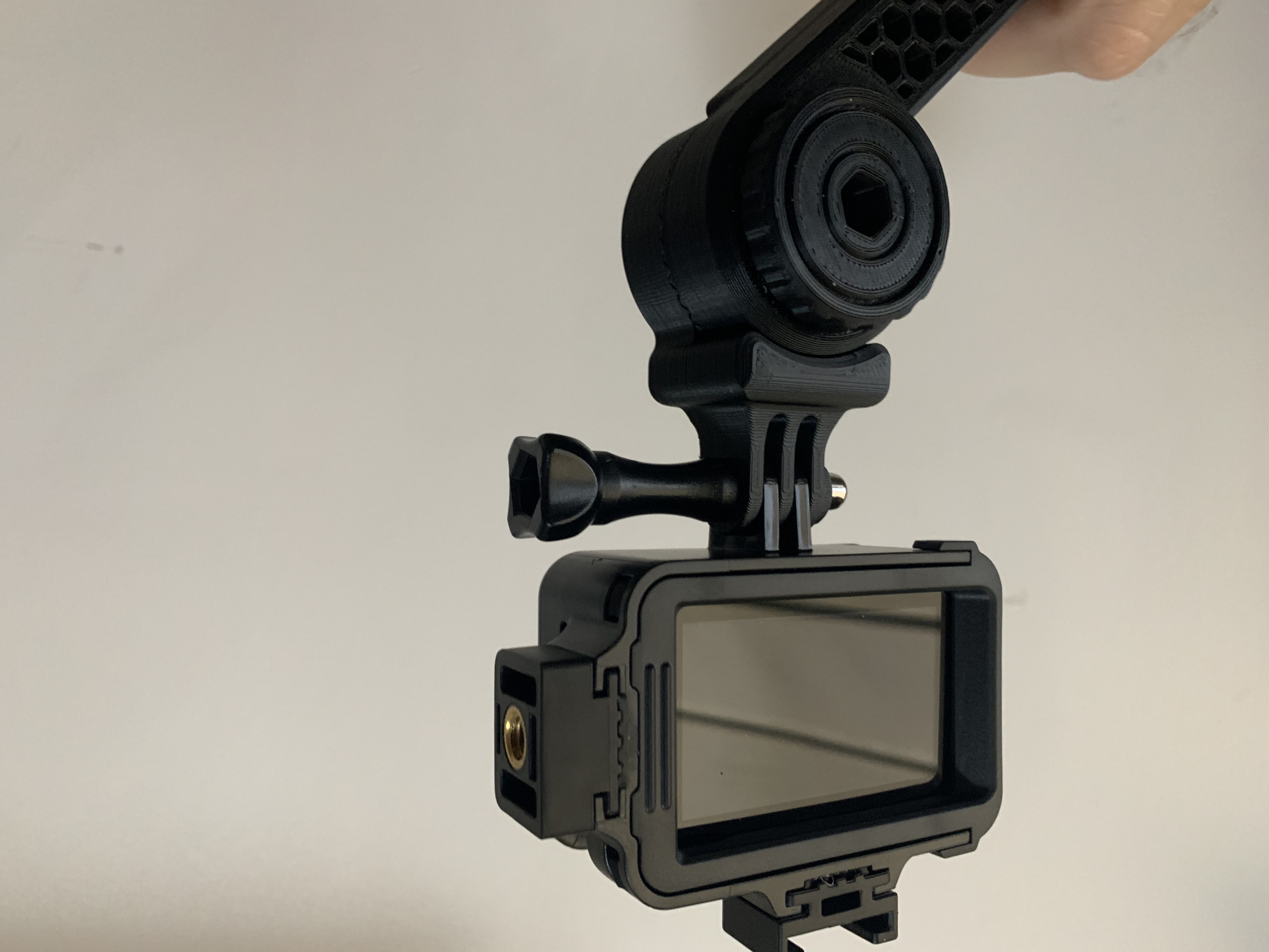 Gopro mount for Multifunction Arm mounting system (small light version)