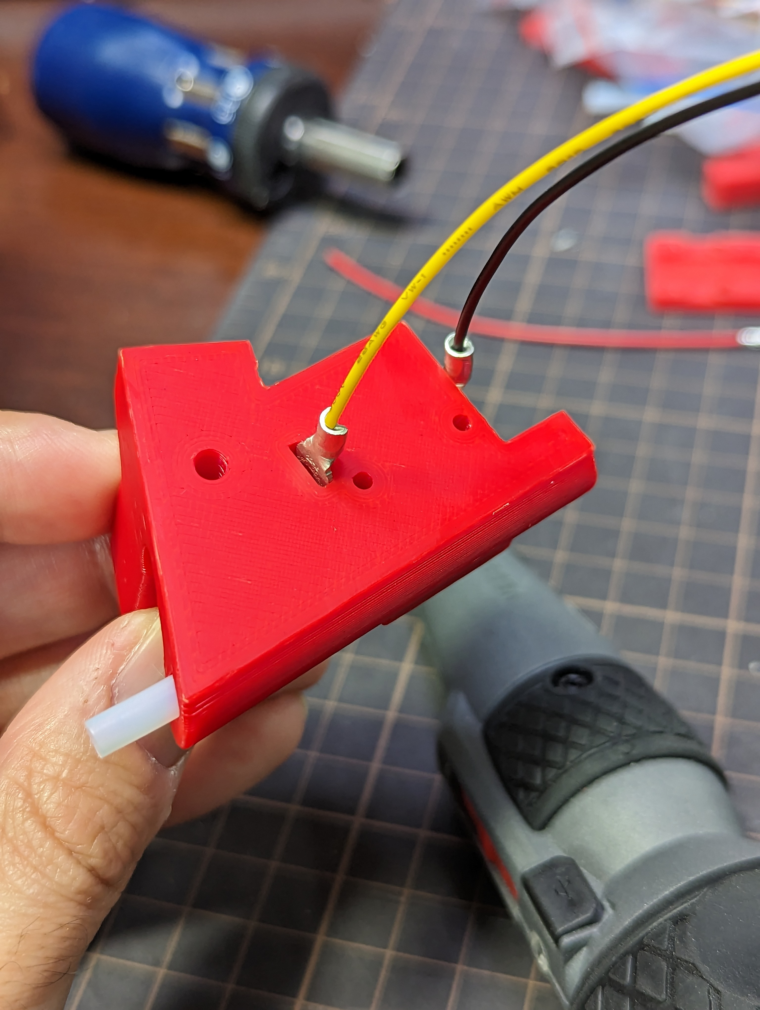 Voron 0.1 / RunoutUnklicky integrated to Rear Right Foot