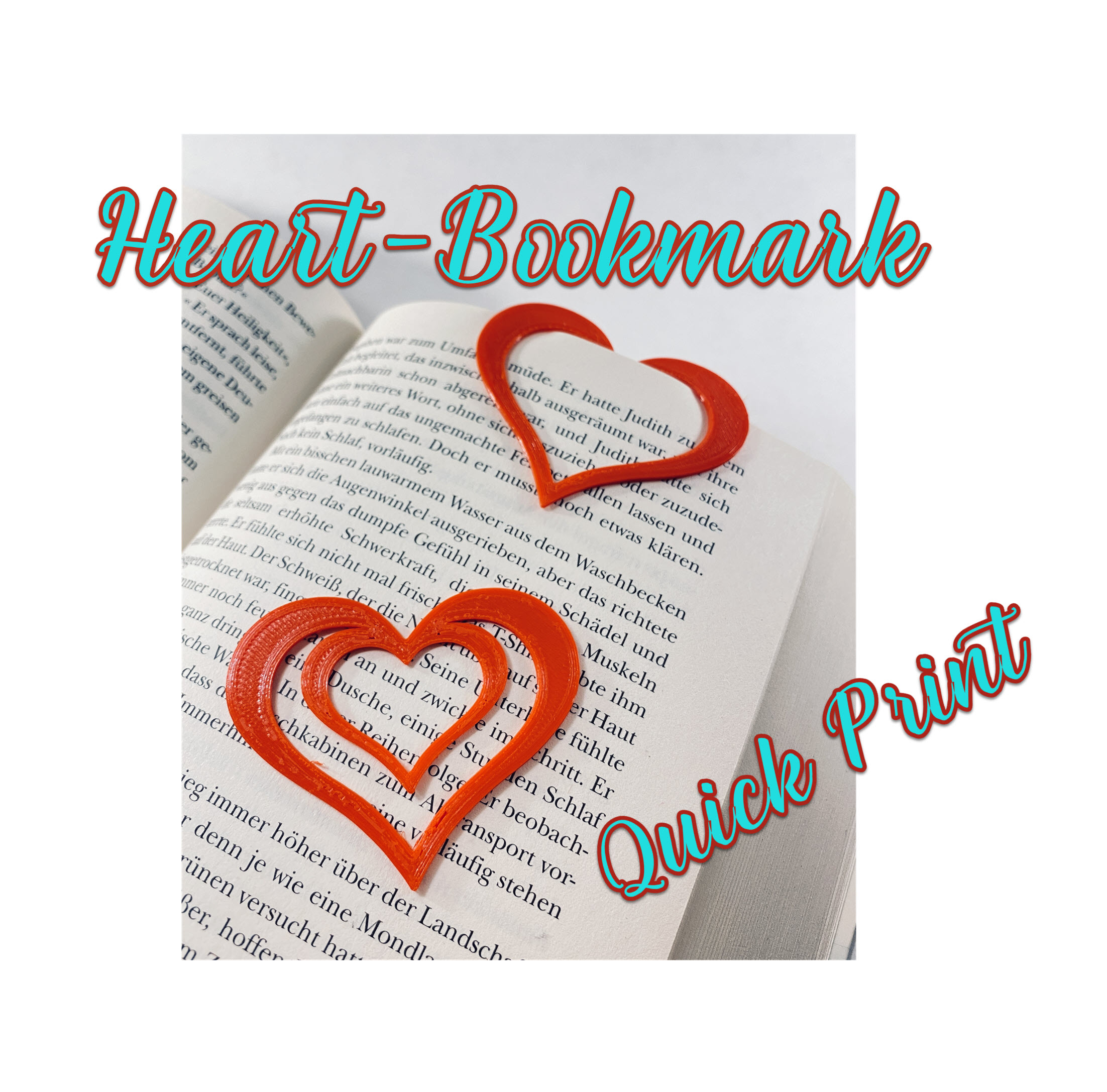 Miniatura 3 do modelo 3D Heart Bookmark