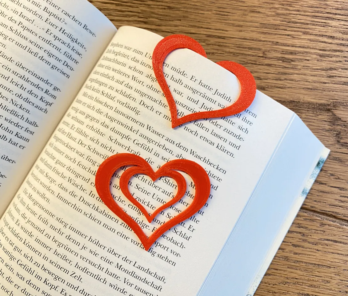 Heart Bookmark (#3D-13) Kit