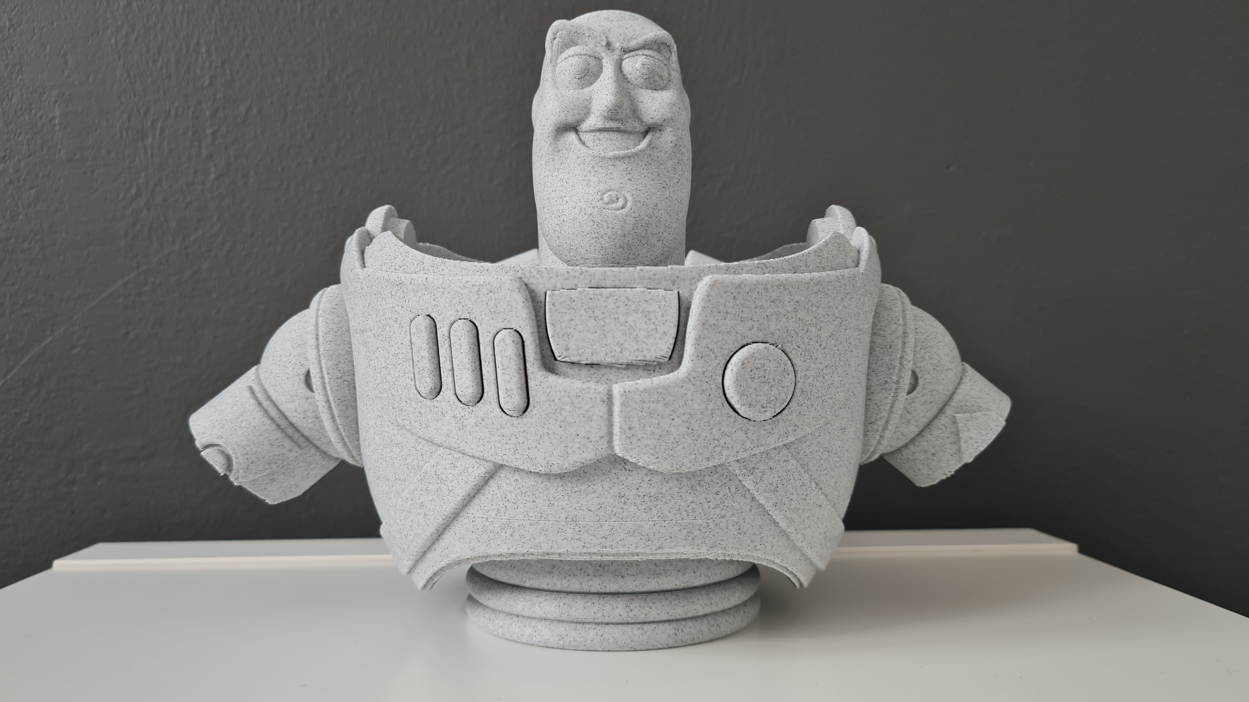 Buzz Lightyear bust statue