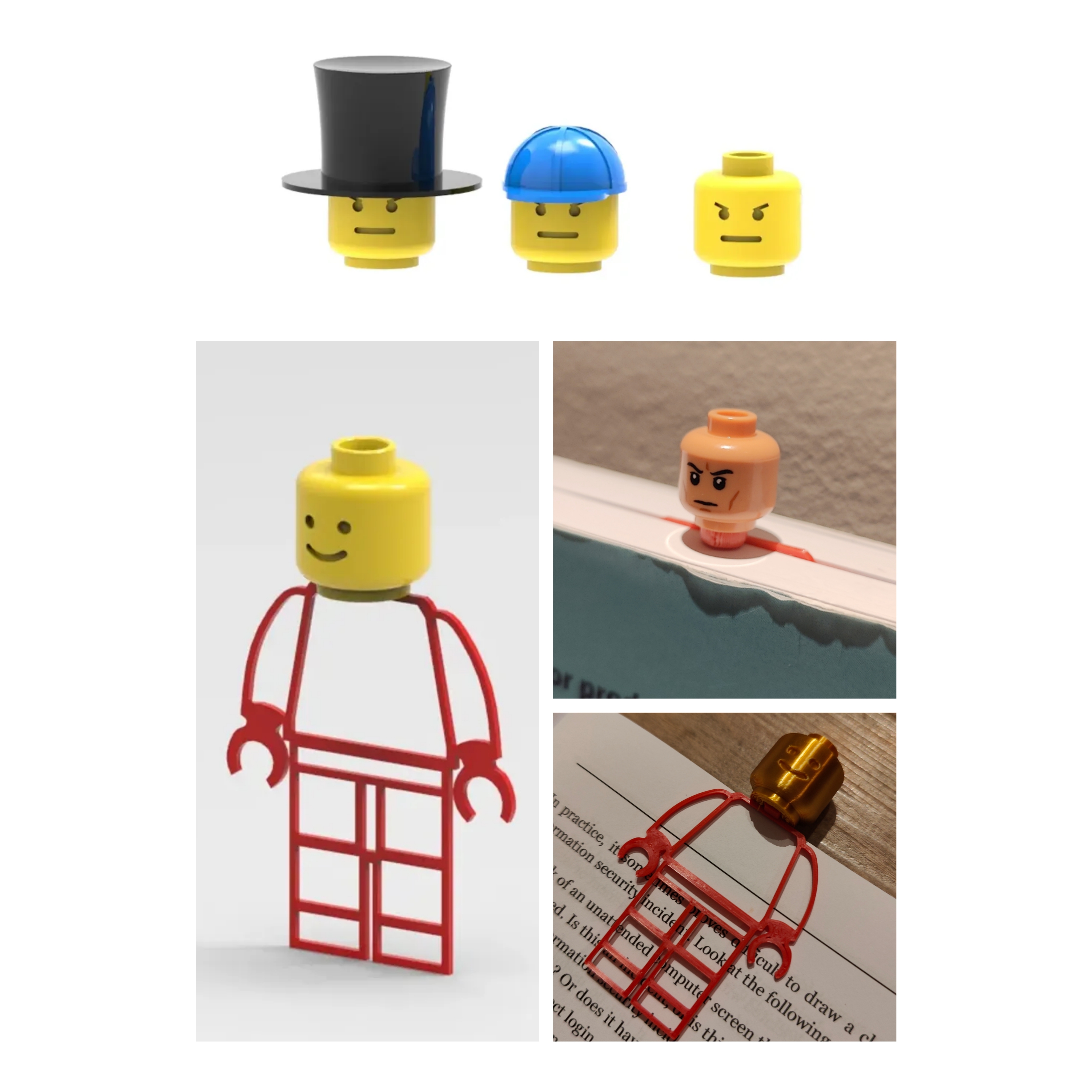 LEGO FIG flatbody bookmark (UPDATE)