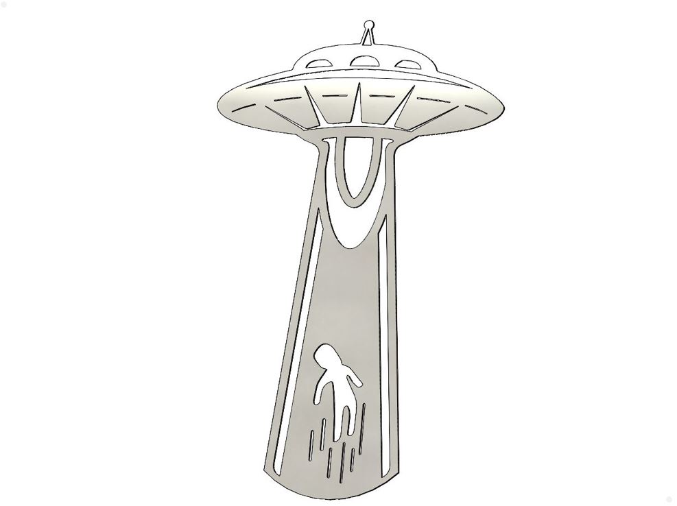 Alien flying saucer Bookmarks
