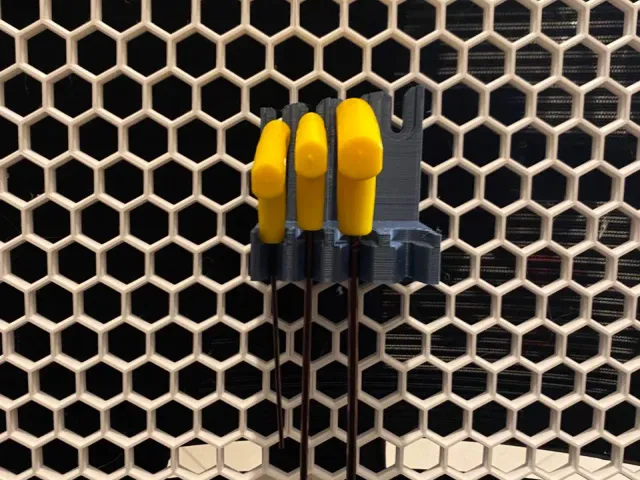 T Handle Hex Key Holder - Honeycomb Storage Wall