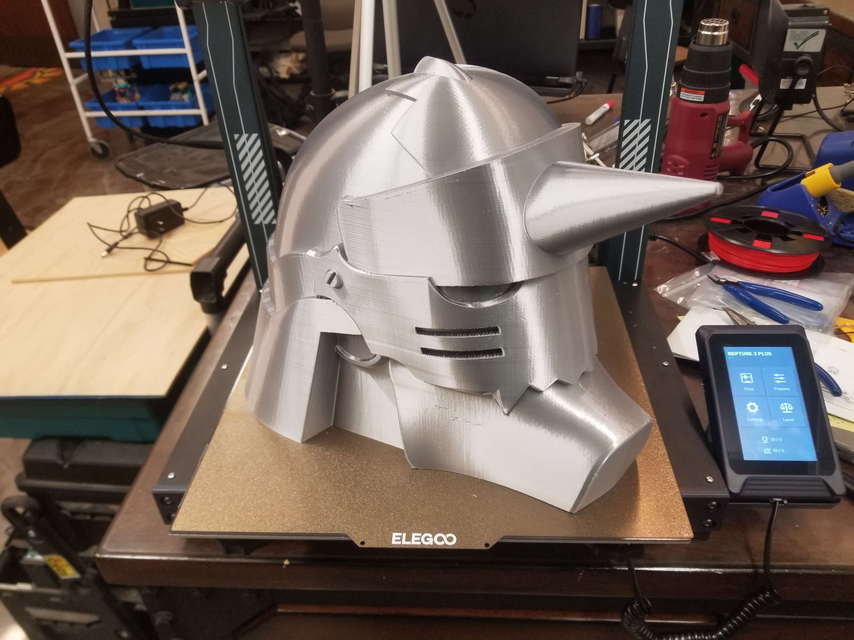 Alphonse Elric Full Metal Alchemist Helmet re-meshed Bucket Mode Print