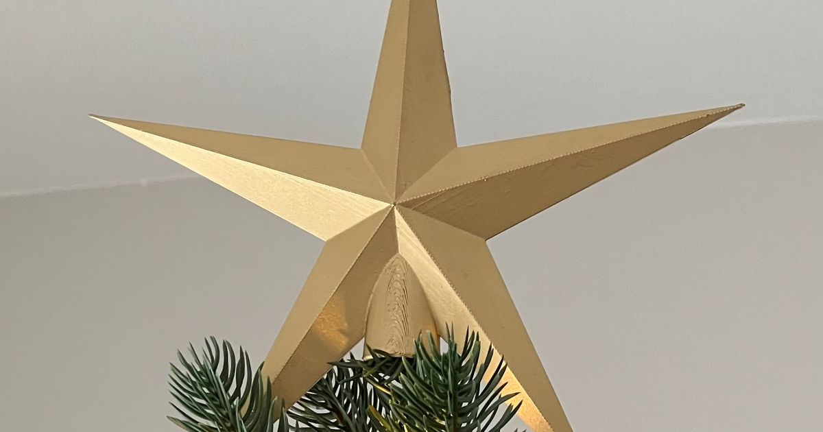 Star for Christmas Tree by mattstudio Download free STL model