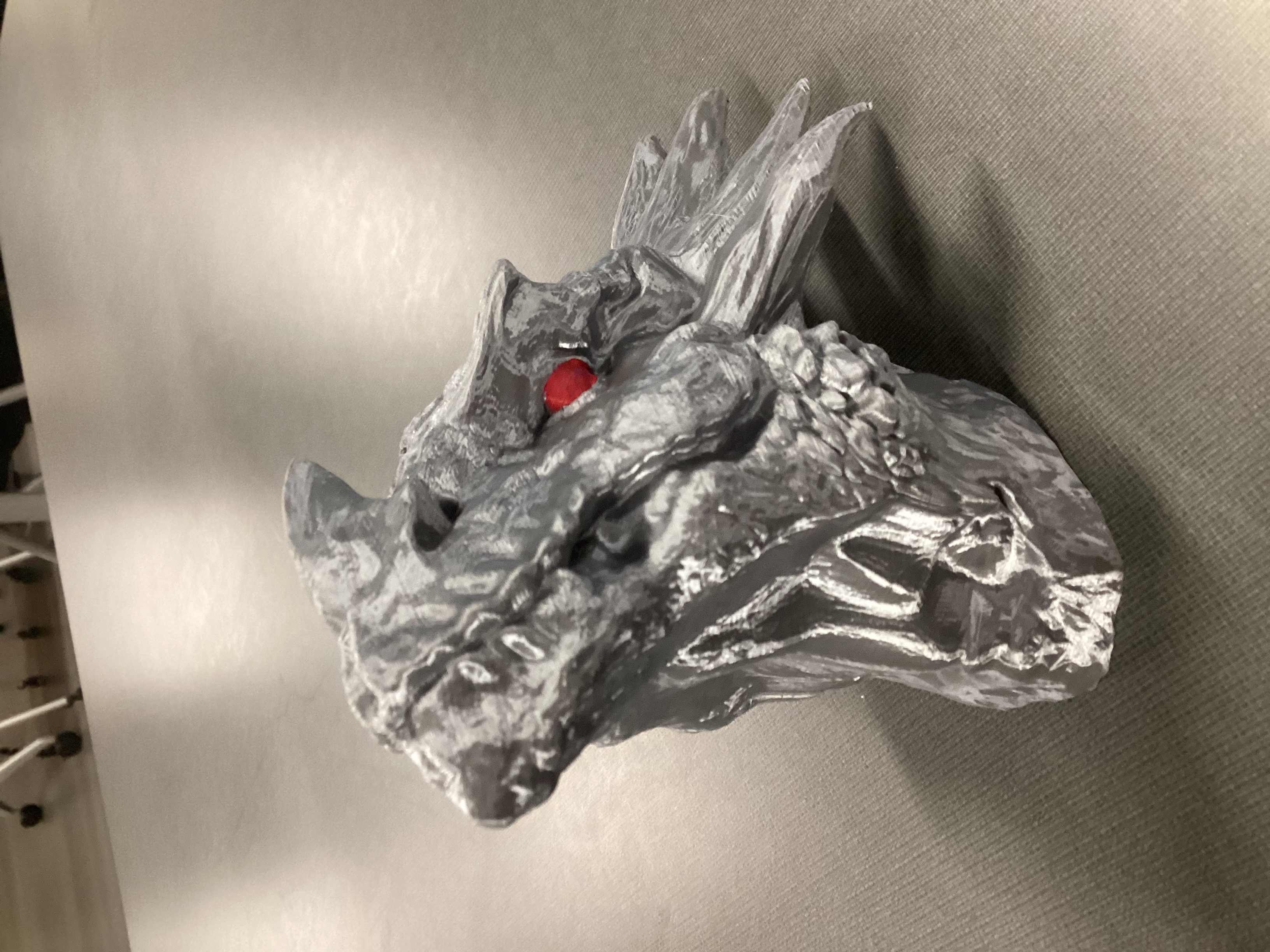 Miniatura 2 do modelo 3D Dragon Head Wall Mount
