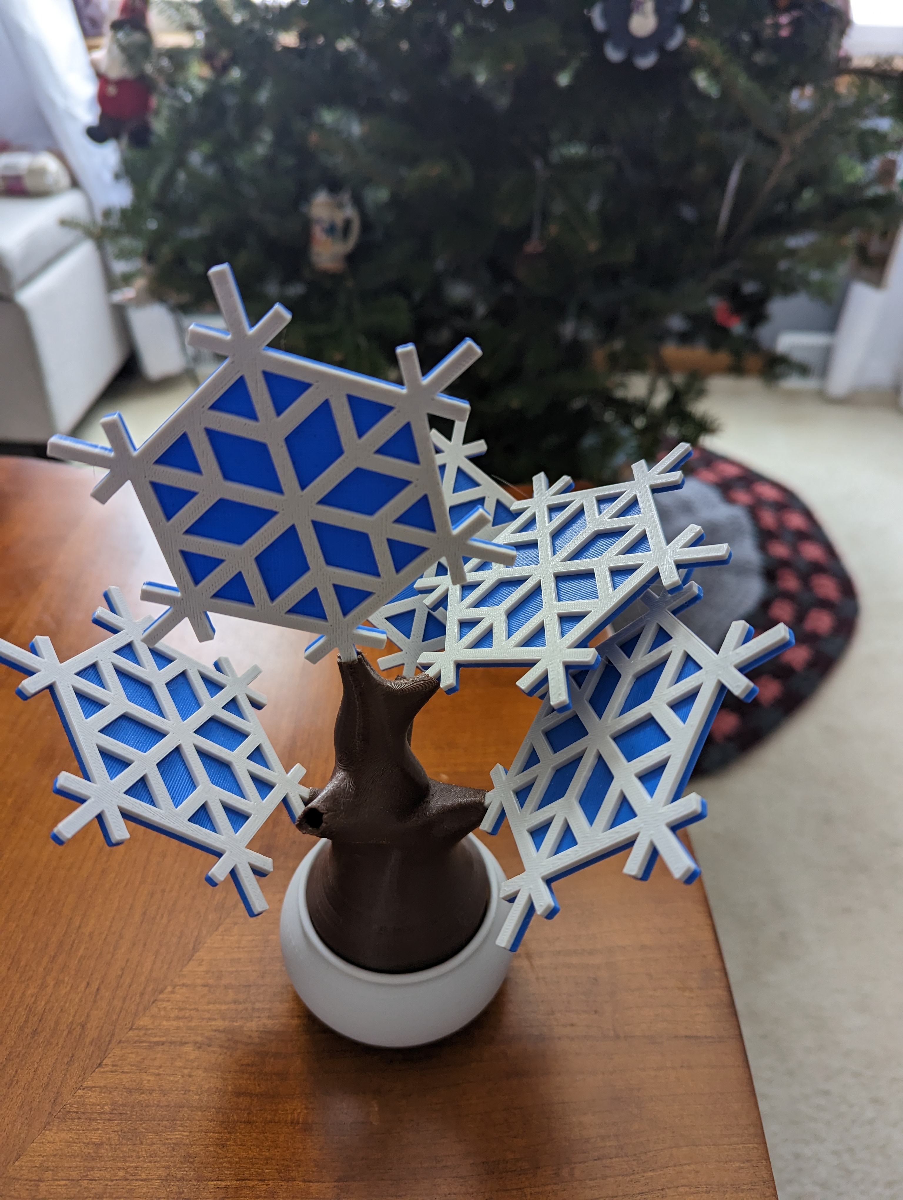 Snowflake Coaster for Decorative Plant Holder