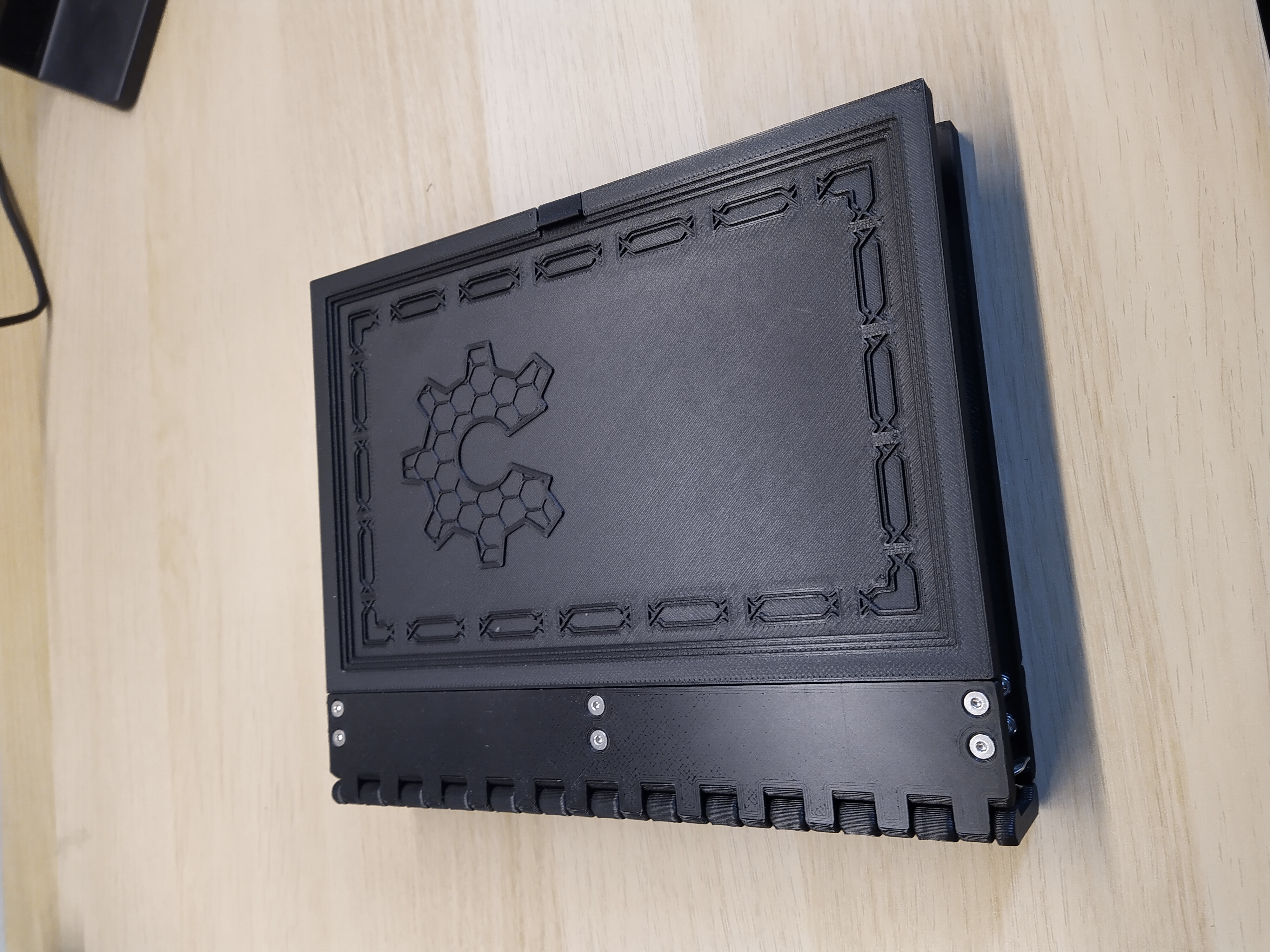 OSHWA cover for 3D printed notebook/binder