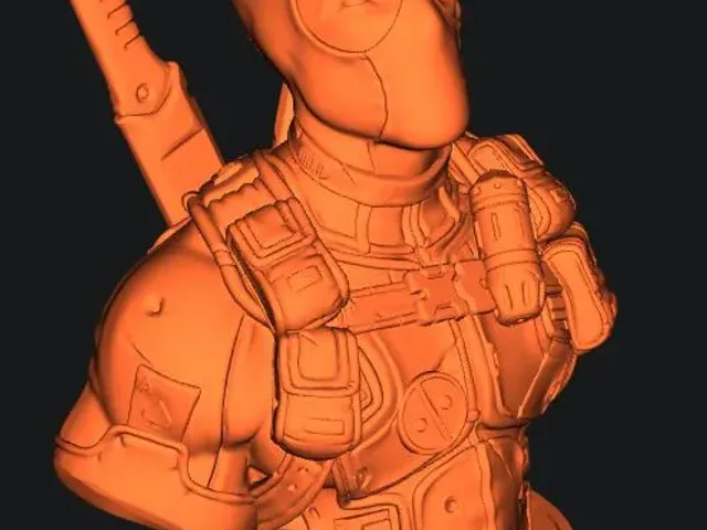 Deadpool Bust - With round plate - Shorter