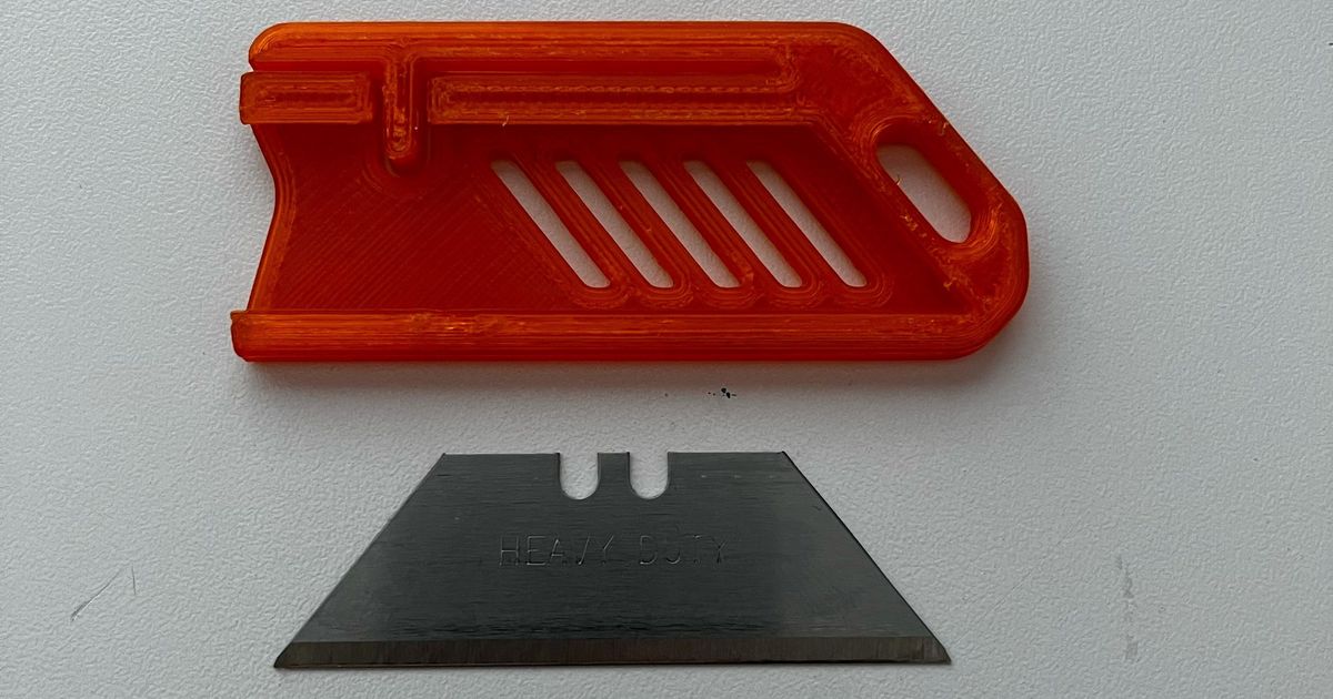 Pocket Blade Utility Blade holder by kevin Download free STL model