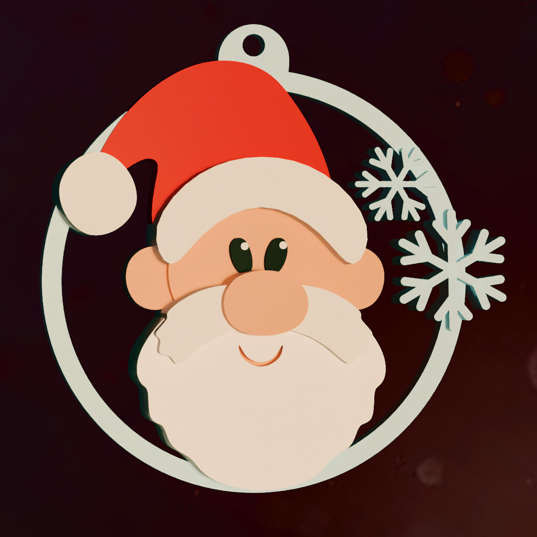 Santa Ornament
