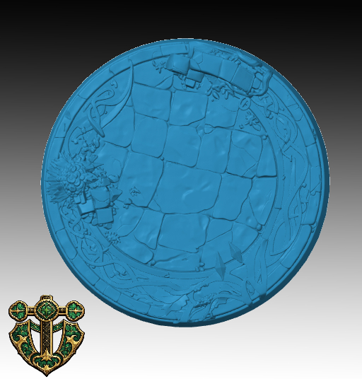 Elven Style Miniature Base