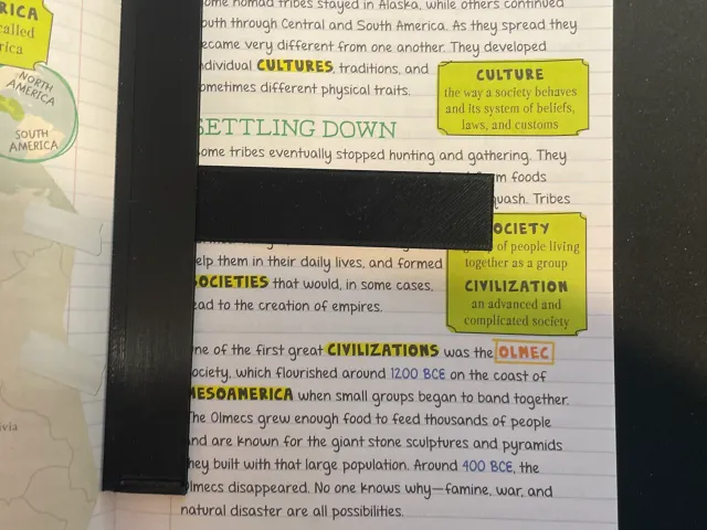 text spot reminder bookmark