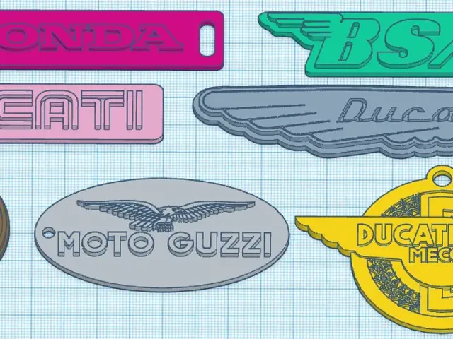 Retro Motorcycle brands keychains