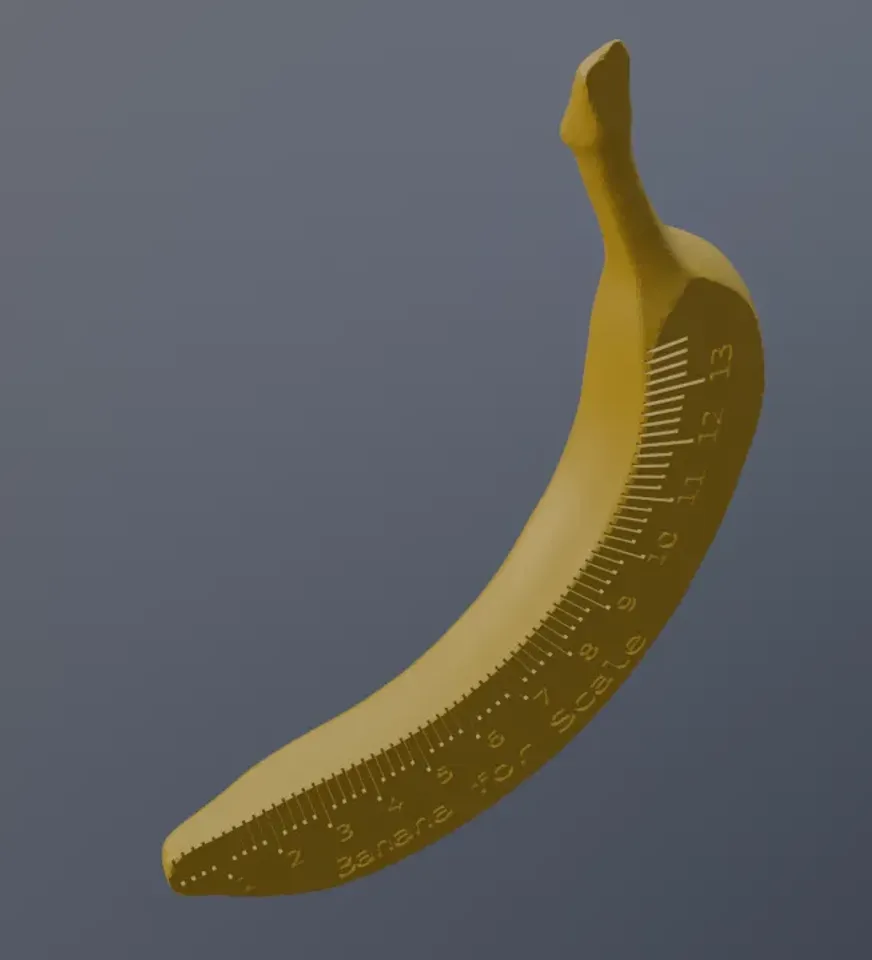 Banana for Scale, Engineering tool by sdehaas | Download free STL model |  Printables.com