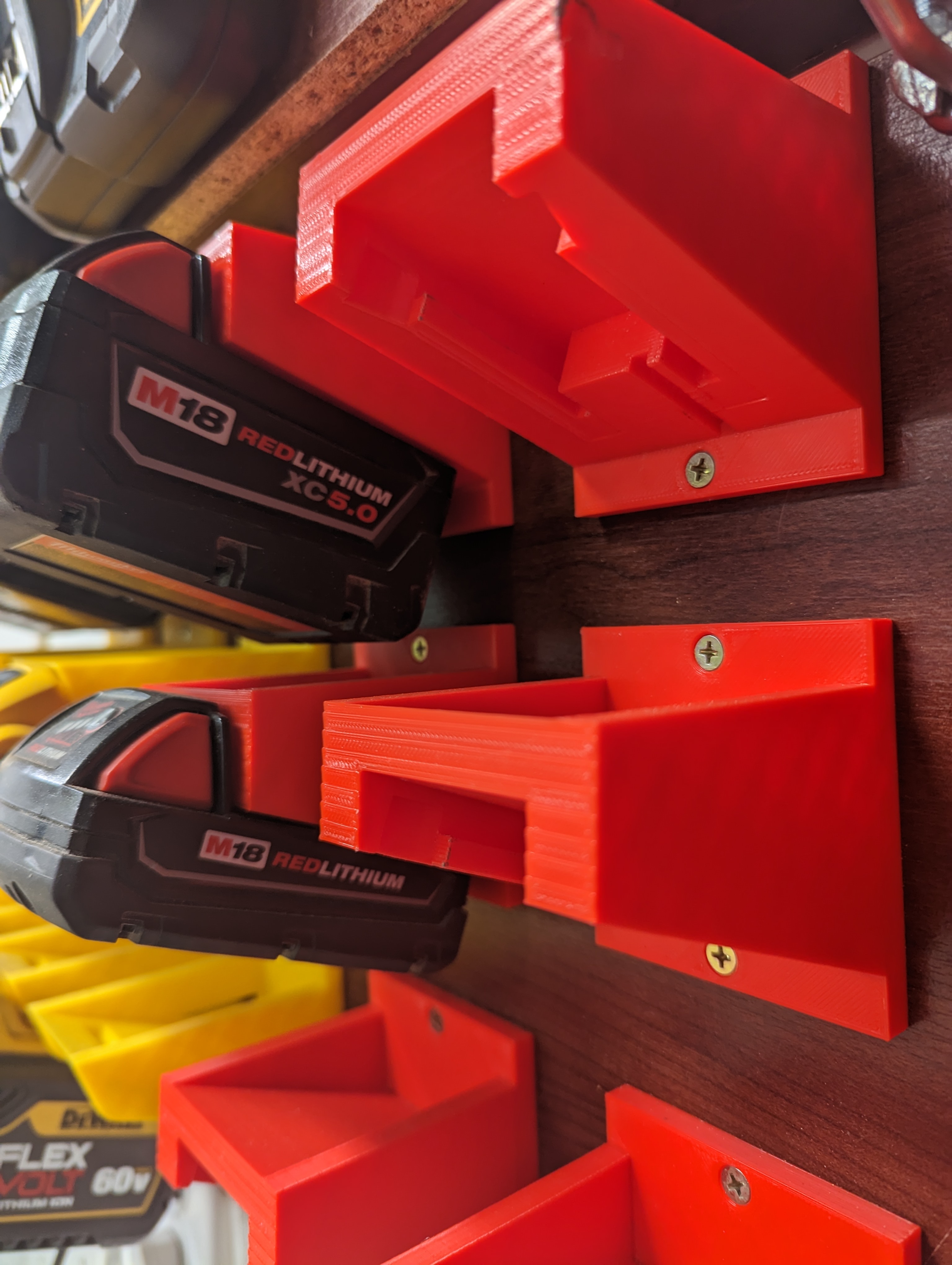 Milwaukee M18 Battery Holder - Horizontal