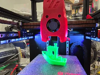 Voron 0 Rainbow On a Matchstick Baffles