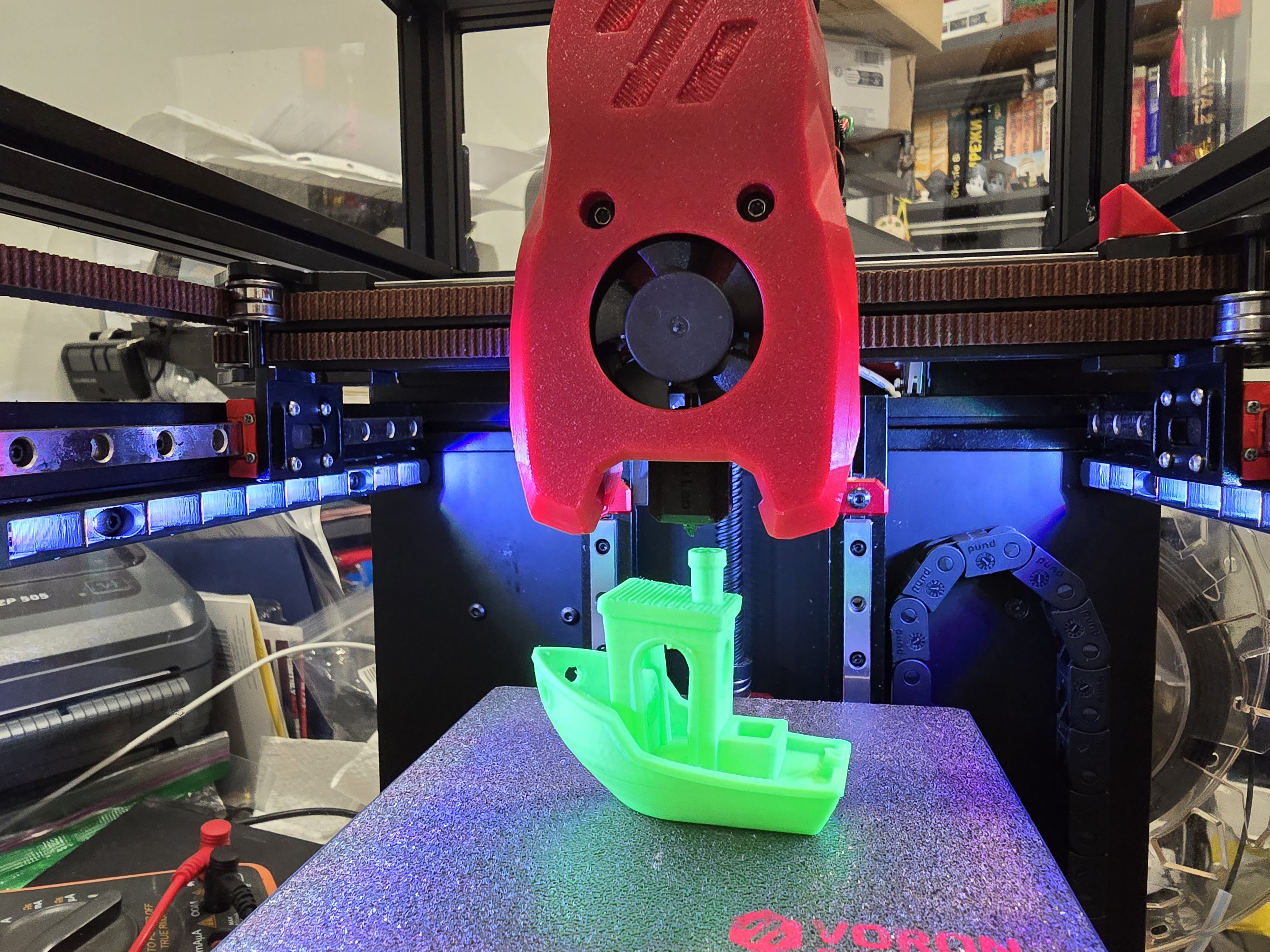 Voron 0 Rainbow On a Matchstick Baffles