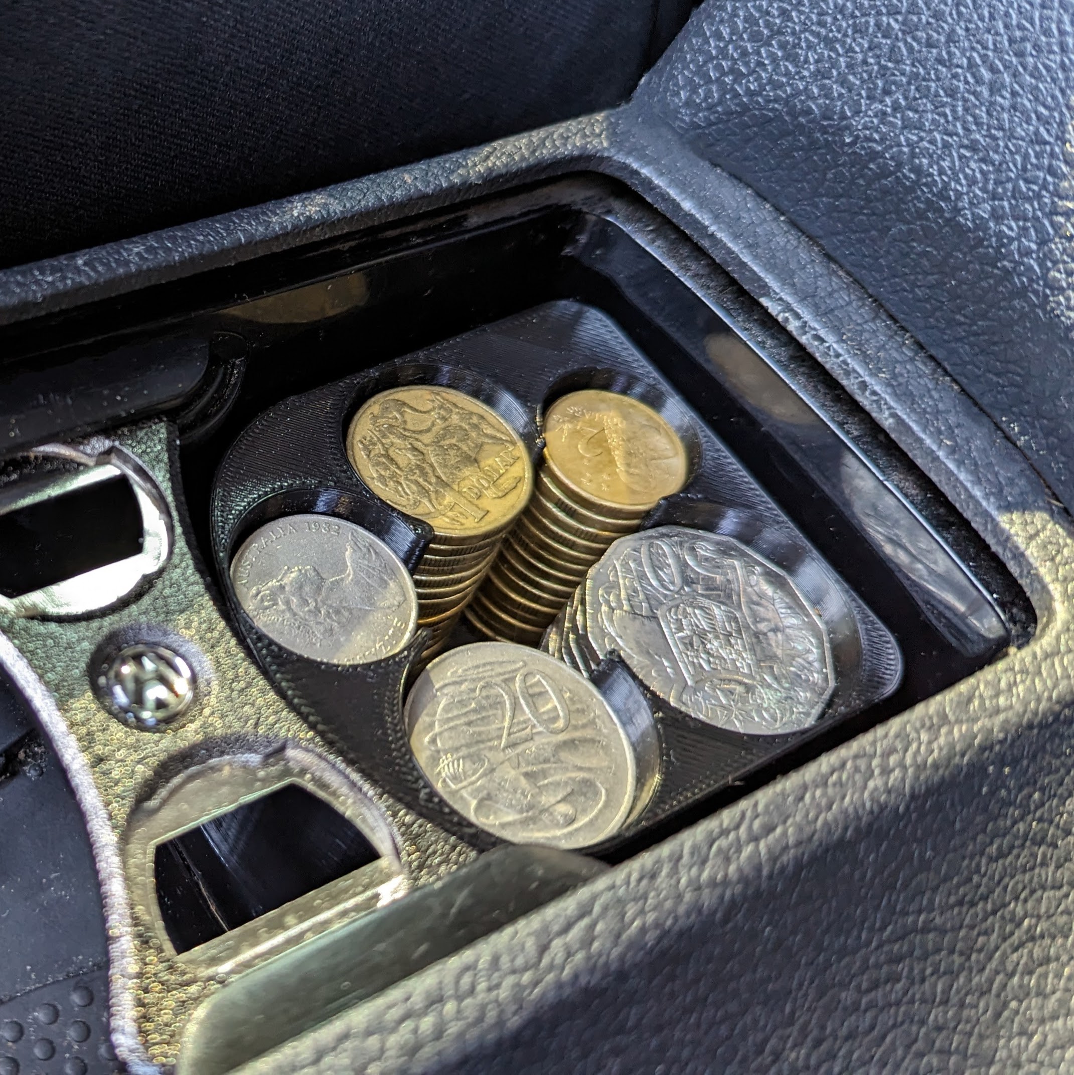 Cupholder Coinholder (for Australian coins in a VW Golf Mk6) by ragrum