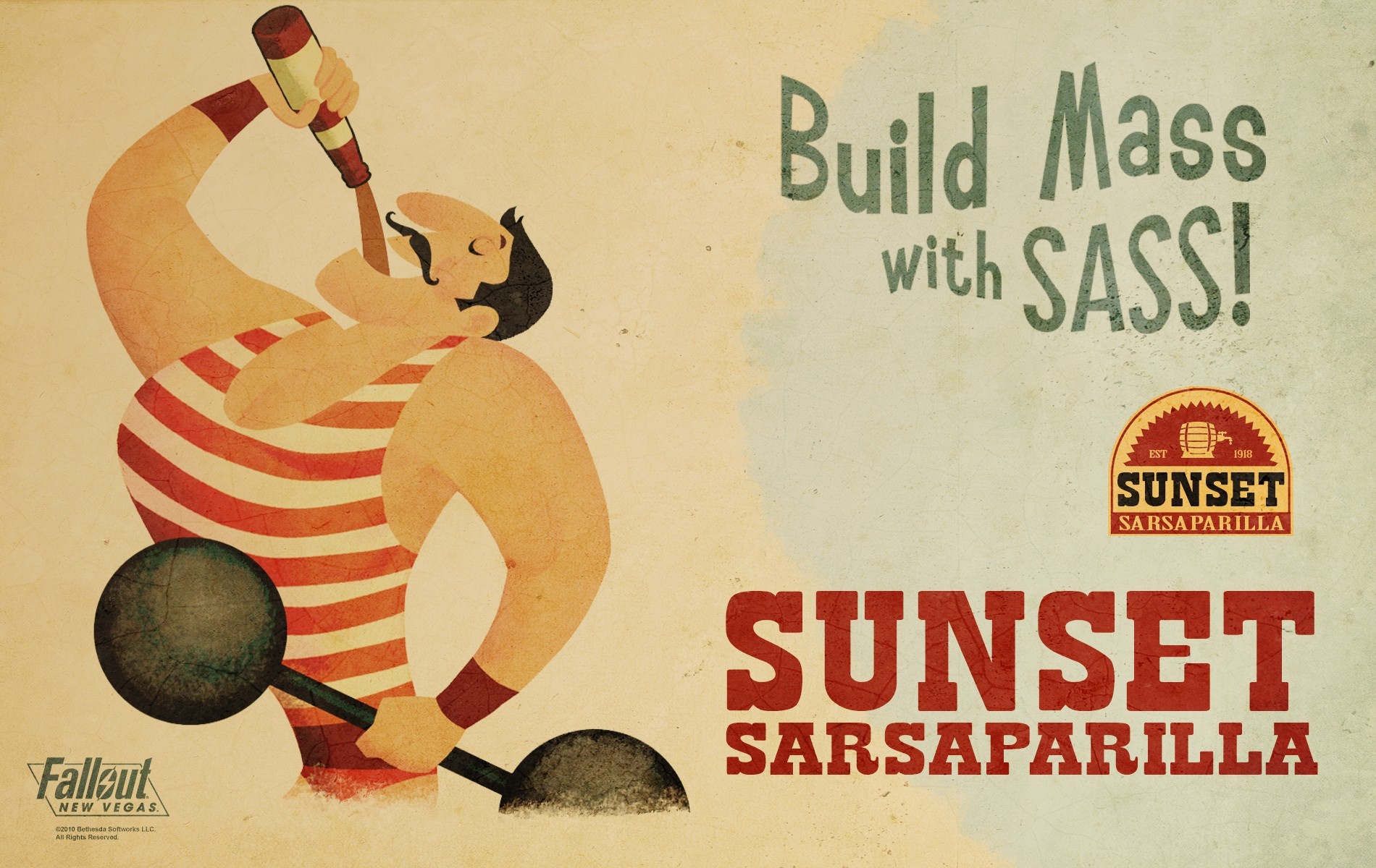Sunset Sarsaparilla Lithophane