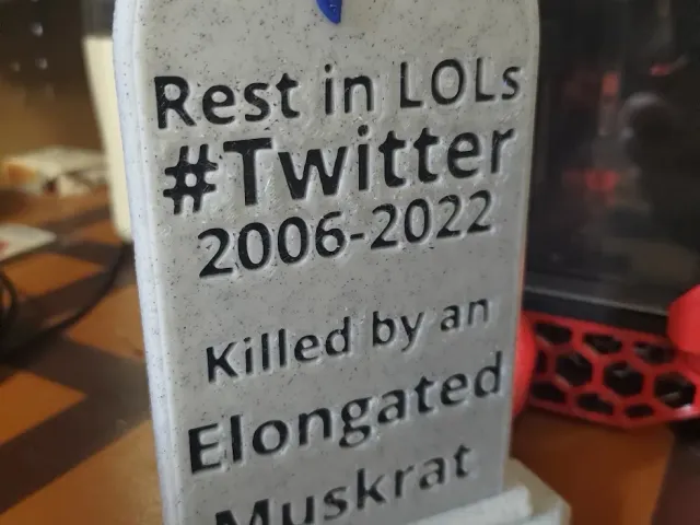 Twitter tombstone