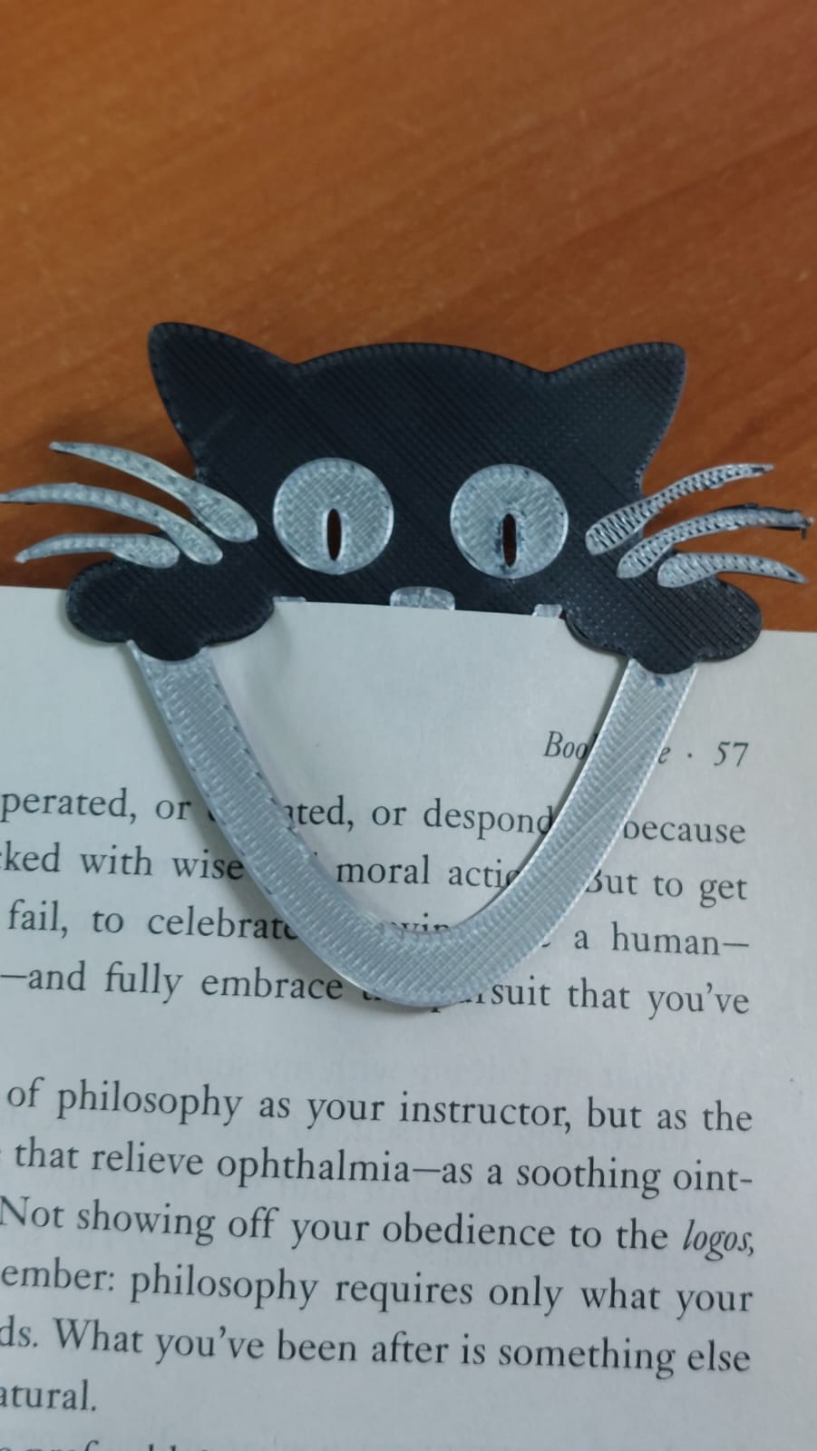 Miniatura 3 do modelo 3D Peeking cat Bookmark