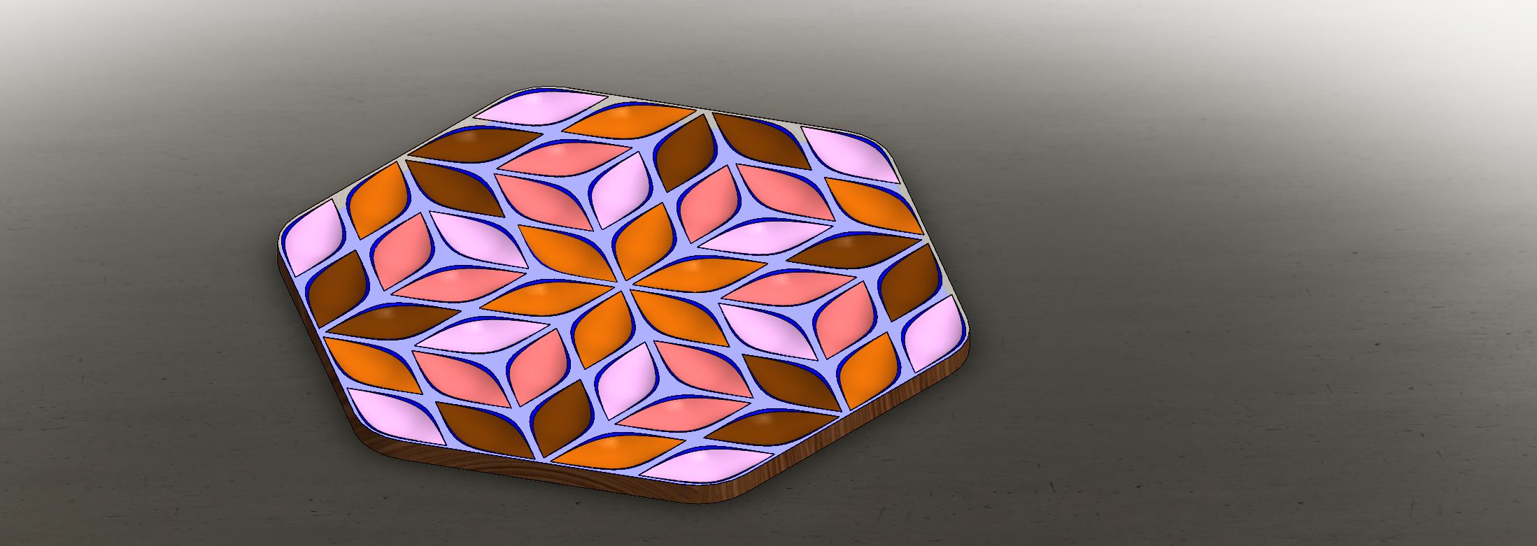 Miniatura 8 do modelo 3D HEX tray