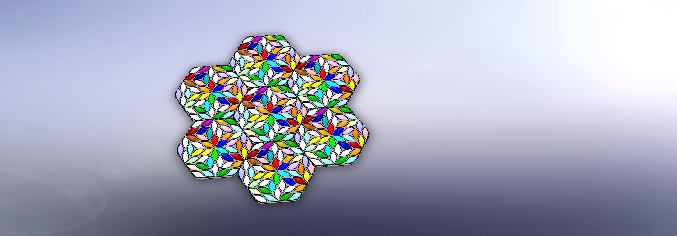 Miniatura 5 do modelo 3D HEX tray