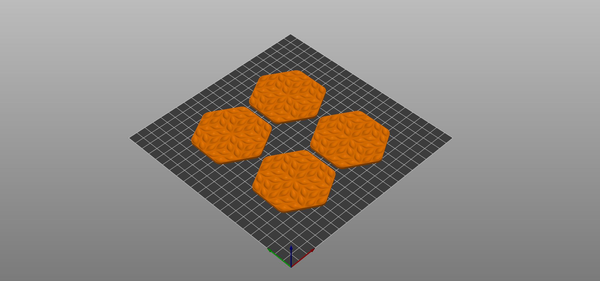 Miniatura 3 do modelo 3D HEX tray