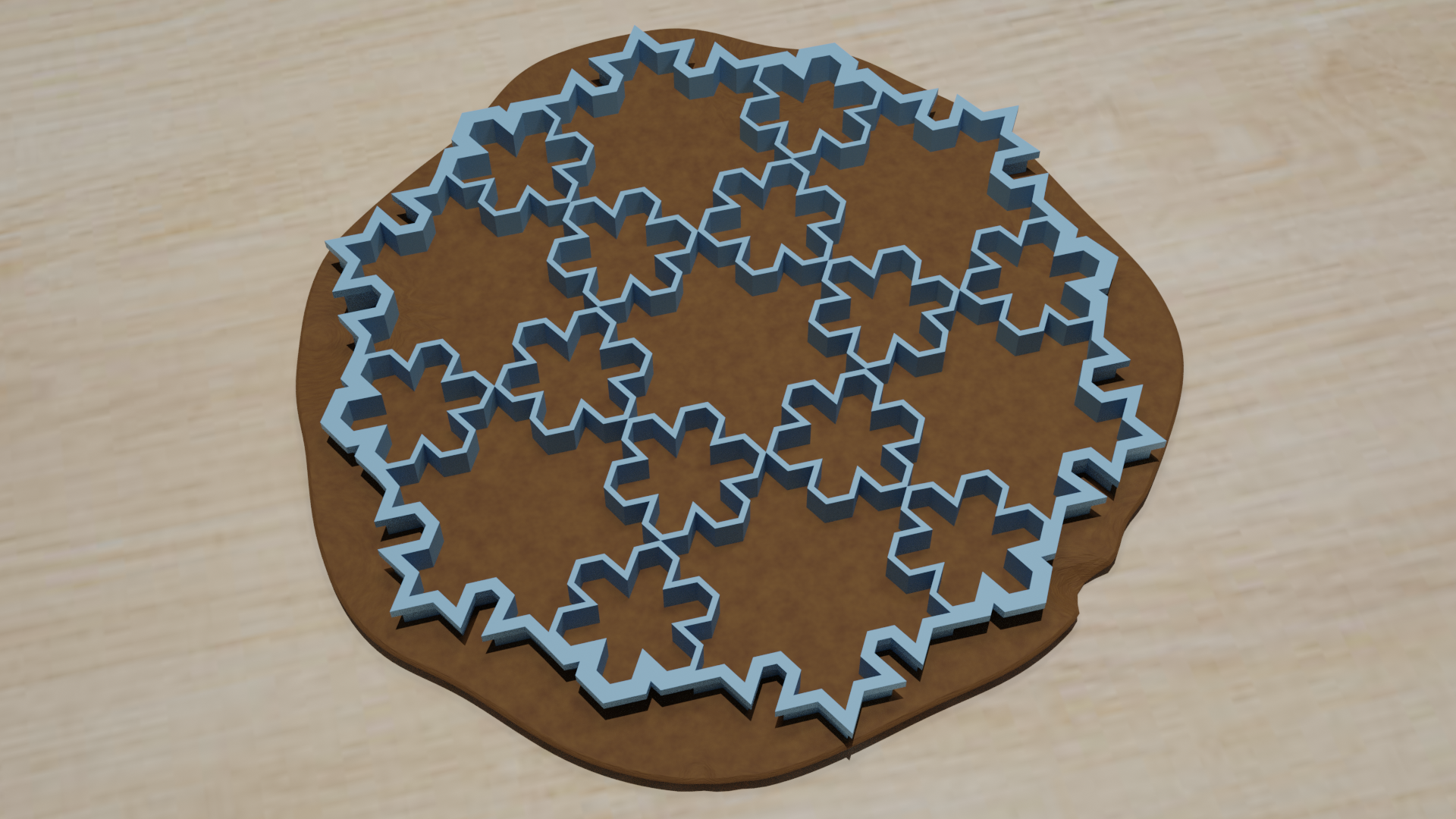 Seamless Christmas cookie cutter
