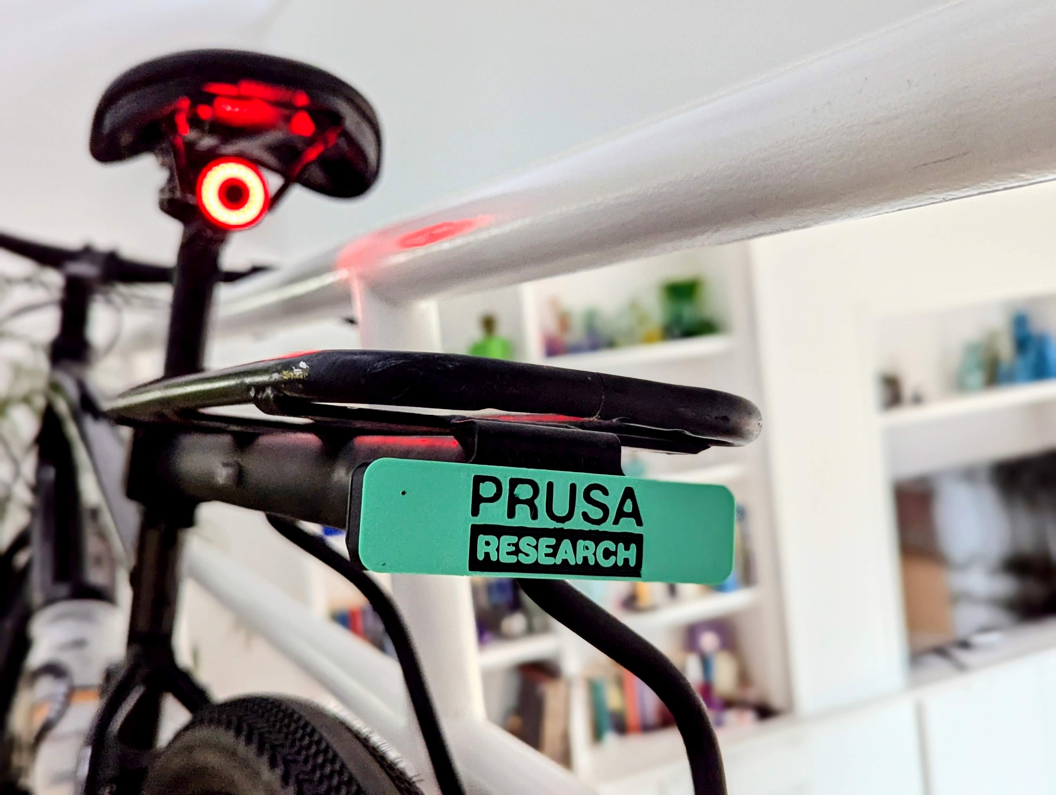 Bike trunk rear sign