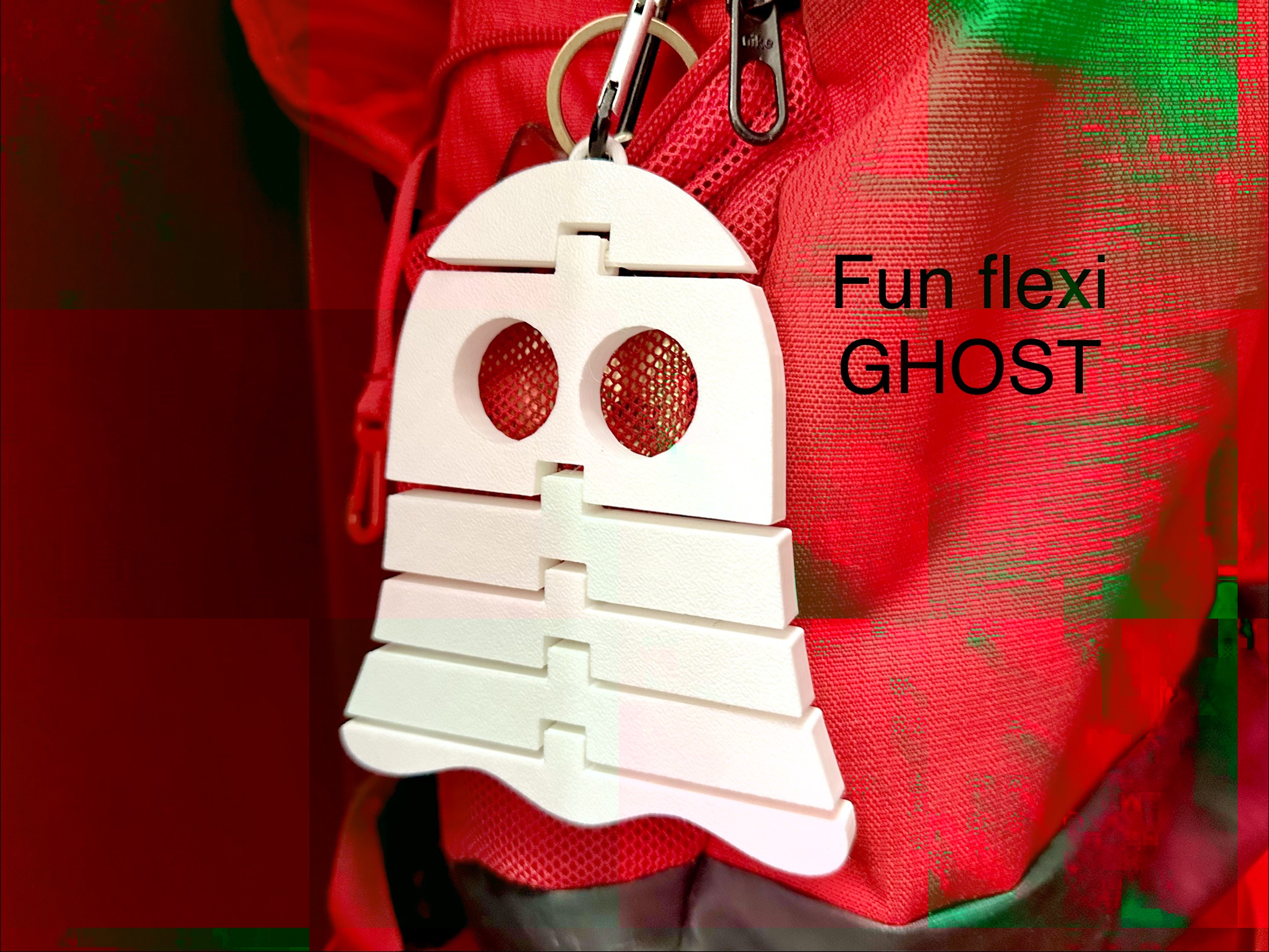 fun flexi ghost key chain