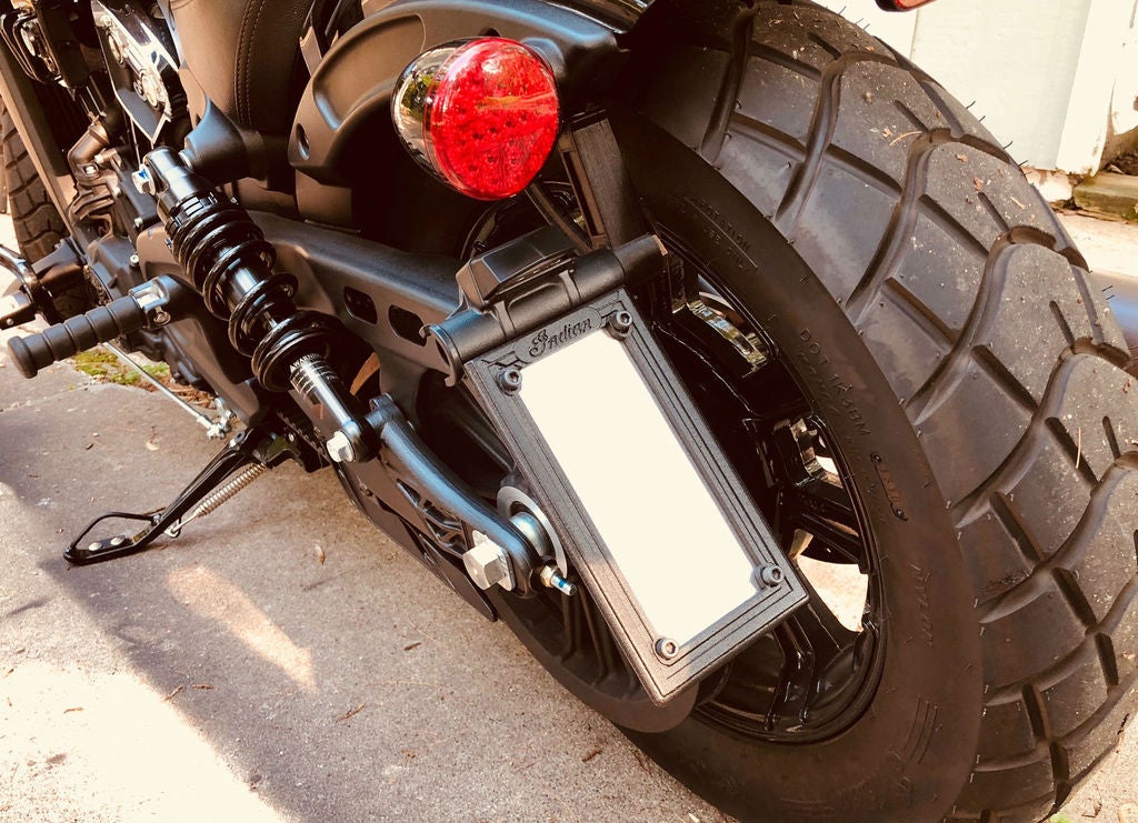 Indian Scout Bobber - License Plate Frame - Vertical & Horizontial