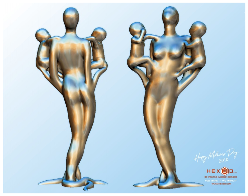 Mother's Day Trophy (Oscar like)