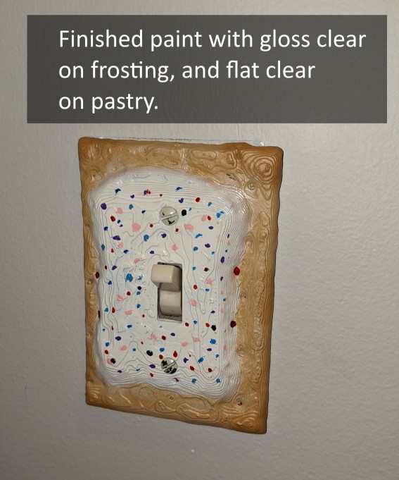 Miniatura 3 do modelo 3D Pop Tart Light Switch Cover