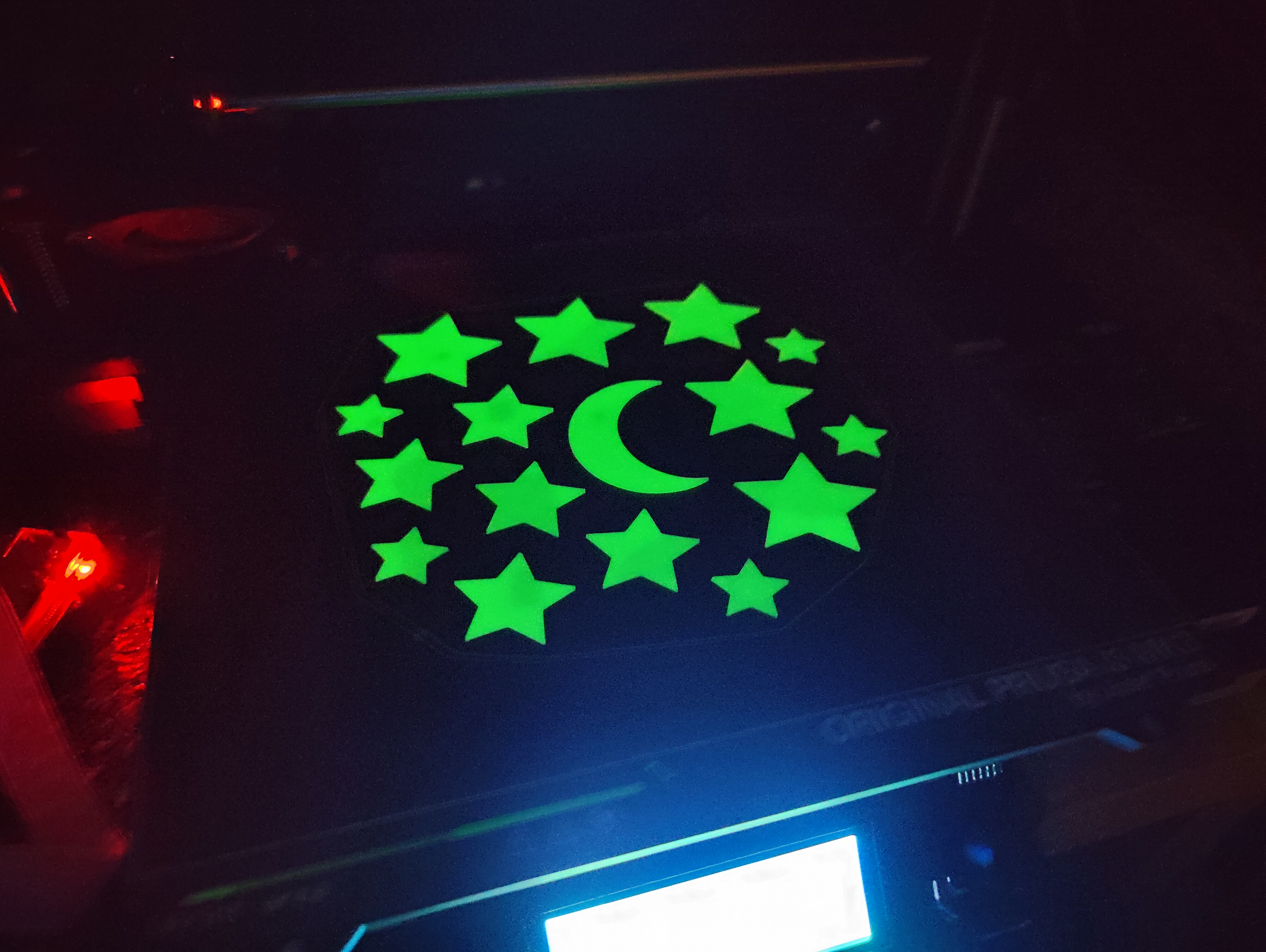glow in the dark moon and stars
