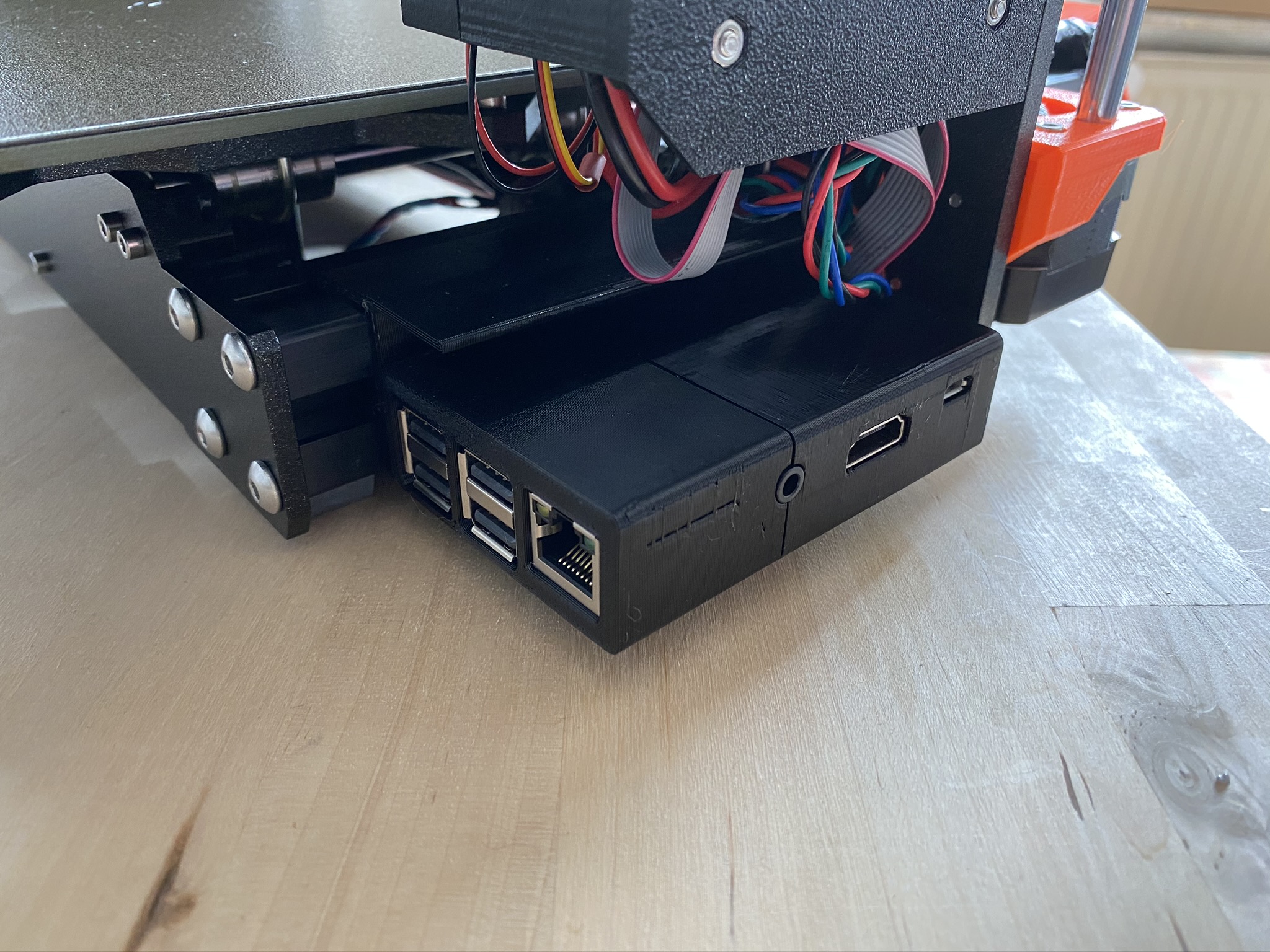 Raspberry Pi 3 toolless clip-on case Prusa i3 MK3/S