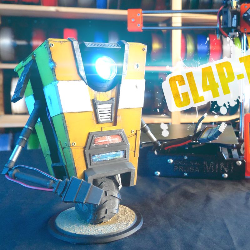 特撮 CLAPTRAP CL4P-TP Gentleman Caller Borderlands Gentleman Caller Claptrap Figure From NECA - The