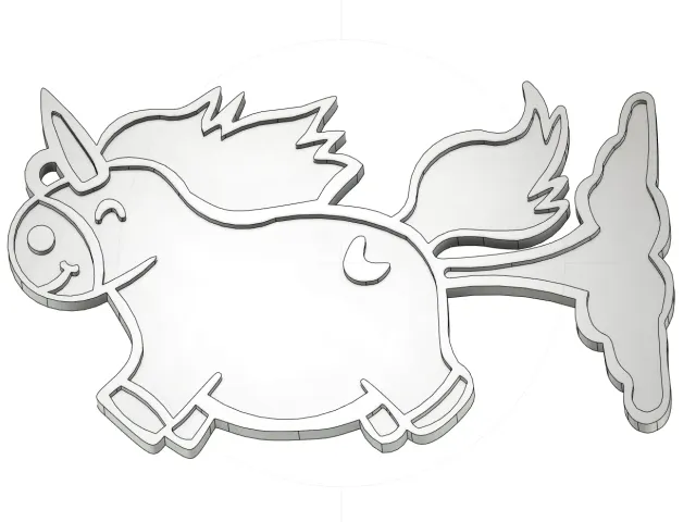 Unicorn Keychain