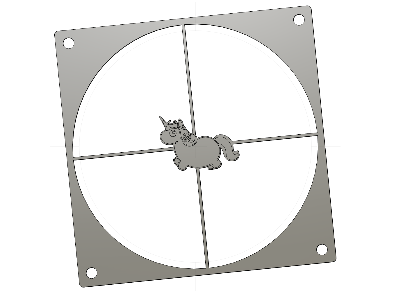 140mm fan grilll unicorn