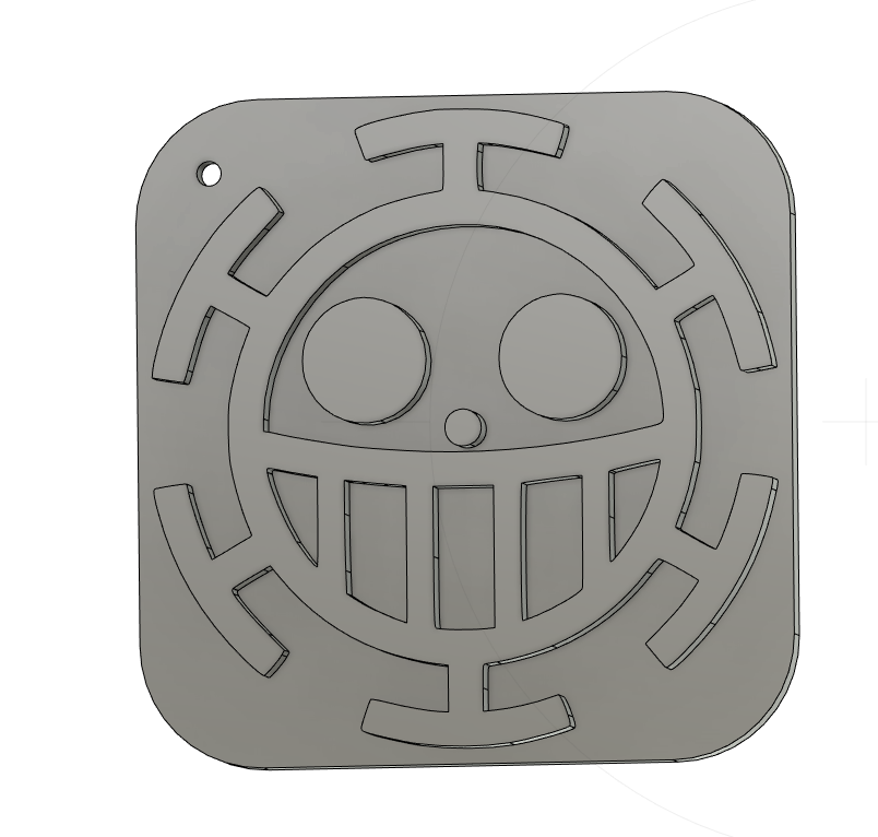 Law one piece key chain